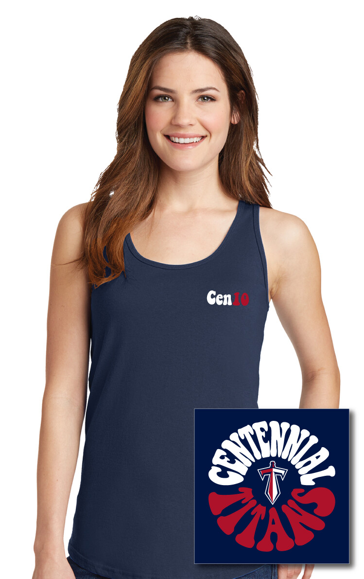 Centennial Football - Funky Circle - Cotton Tank
