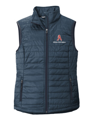 HSAA Football - Ladies Packable Puffy Vest