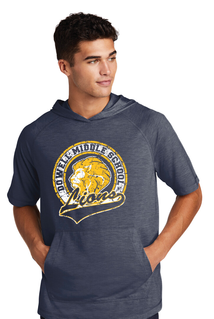 Dowell - Distressed Circle - Short Sleeve Hoodie