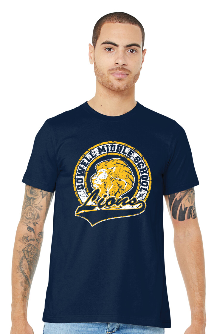 Dowell - Distressed Circle - Bella+Canvas Short Sleeve