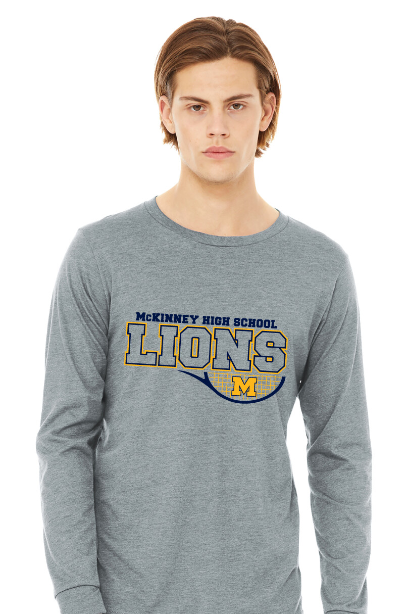 McKinney Tennis - Half Racket - Bella+Canvas Long Sleeve