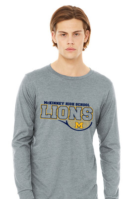 McKinney Tennis - Half Racket - Bella+Canvas Long Sleeve