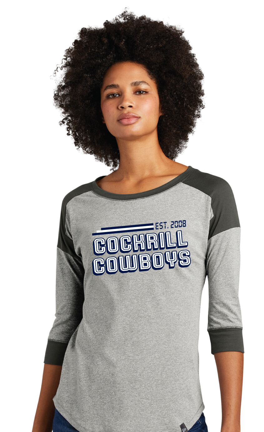 Cockrill MS - Digital - 3/4 Sleeve Baseball Raglan Tee