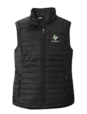 Lebanon Trail Volleyball - Ladies Packable Puffy Vest