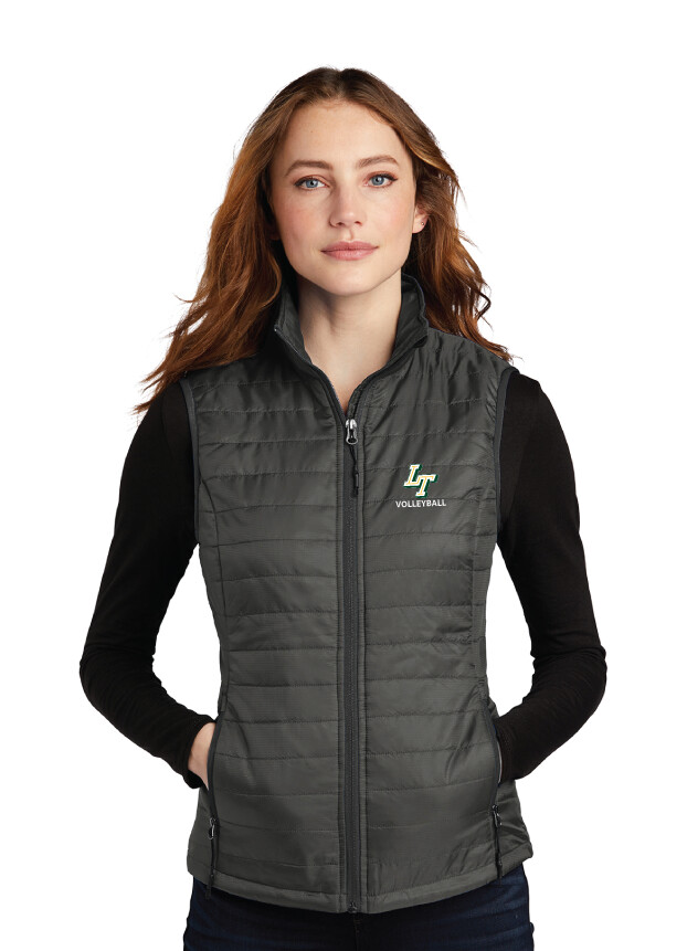 Lebanon Trail Volleyball - Ladies Packable Puffy Vest