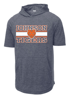Scott Johnson - Block Lines - Short Sleeve Hoodie
