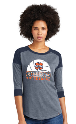 VB Gear - Half Volleyball - 3/4 Sleeve Baseball Raglan Tee
