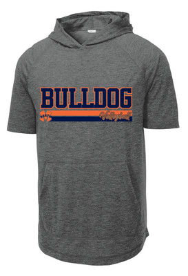 VB Gear - Bulldogs Lines - Short Sleeve Hoodie