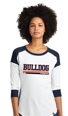 VB Gear - Bulldogs Lines - 3/4 Sleeve Baseball Raglan Tee
