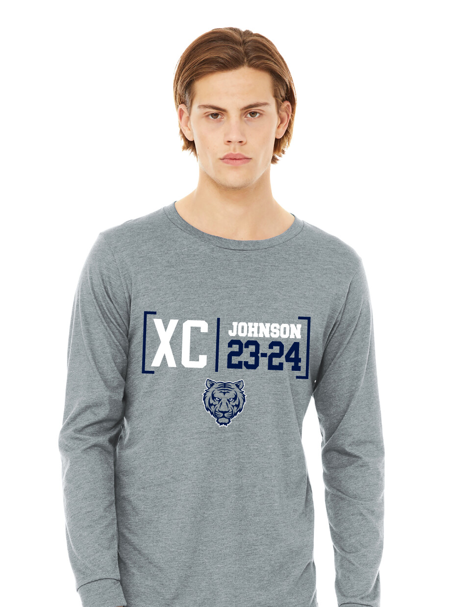 Johnson Cross Country - Brackets - Bella+Canvas Long Sleeve