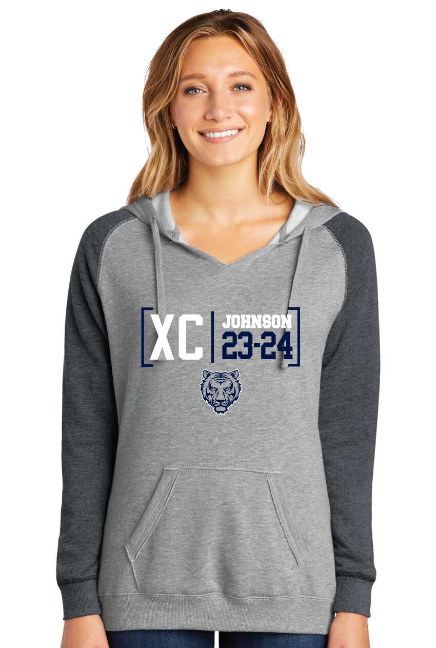 Johnson Cross Country - Brackets - Lightweight Raglan Hoodie