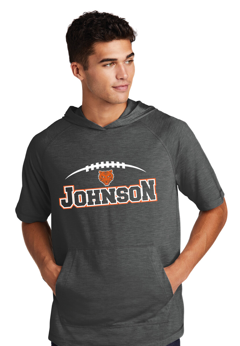 Johnson Football - Laces - Short Sleeve Hoodie
