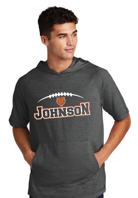 Johnson Football - Laces - Short Sleeve Hoodie