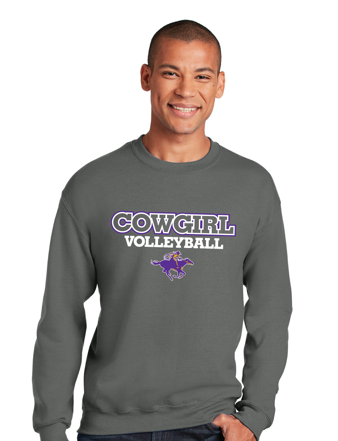 HSU Volleyball - VB Rider - Crew Sweatshirt
