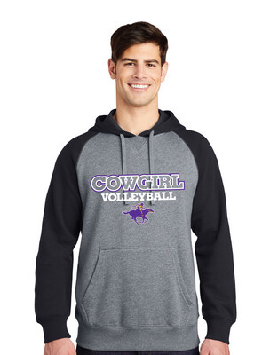 HSU Volleyball - VB Rider - Raglan Hoodie