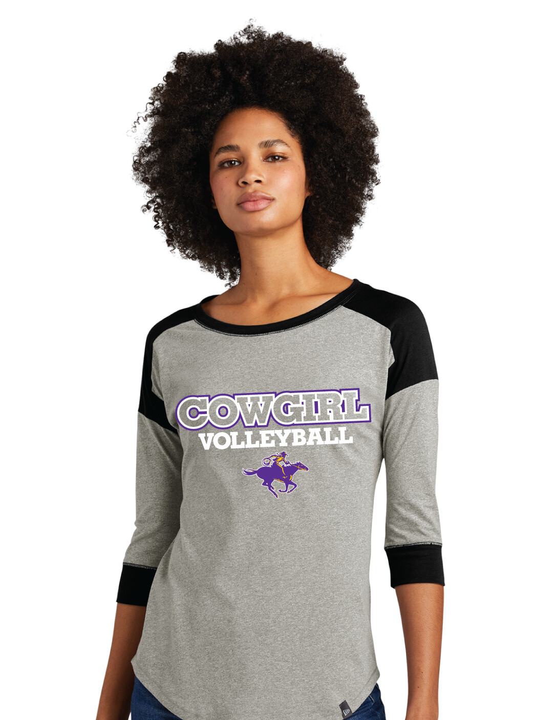 HSU Volleyball - VB Rider - 3/4 Sleeve Raglan Tee