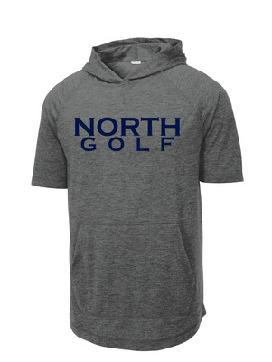 North Golf - Simple Block - Tri-Blend Short Sleeve Hoodie
