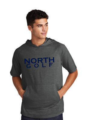 North Golf - Simple Block - Tri-Blend Short Sleeve Hoodie