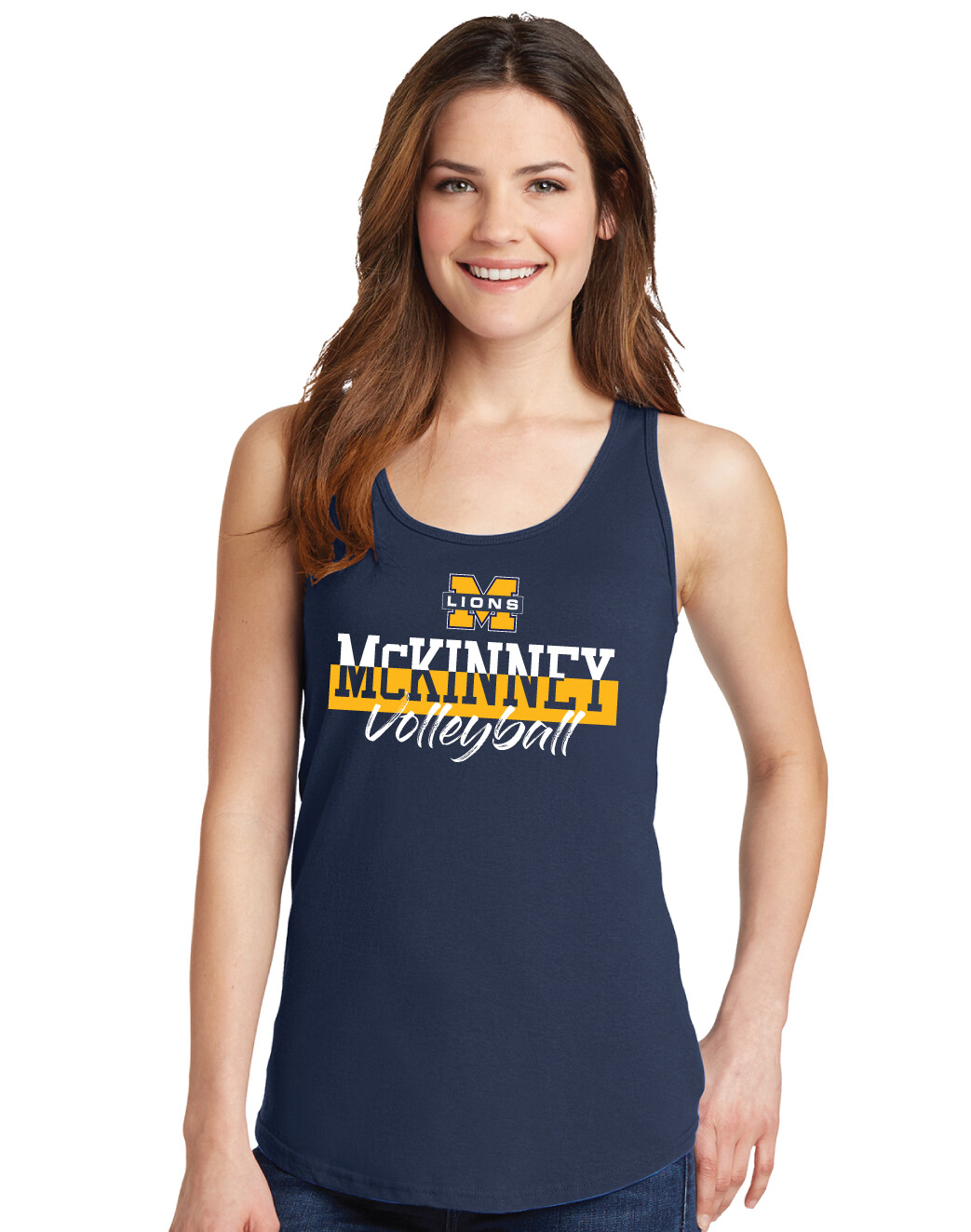 McKinney Volleyball - Cut Word - Cotton Tank