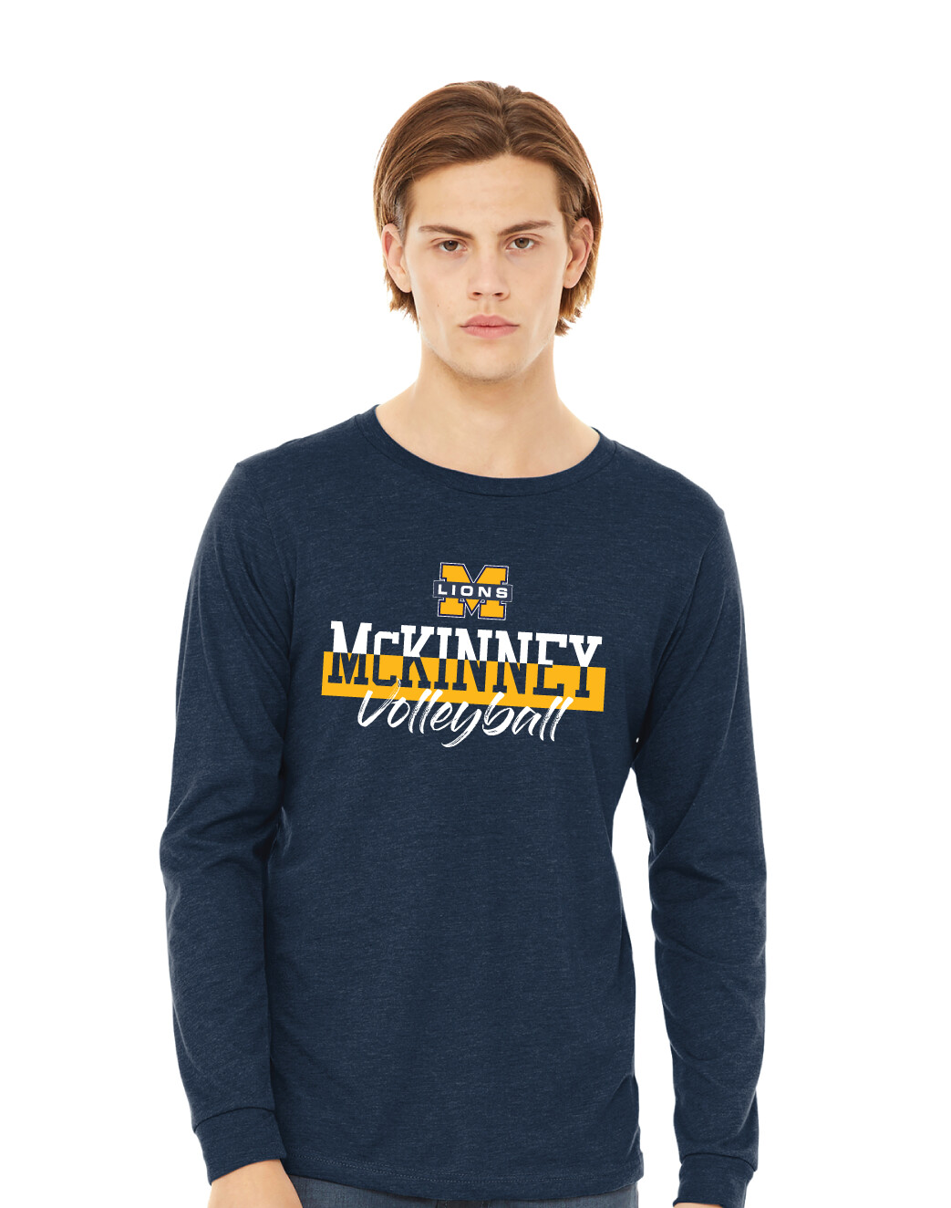 McKinney Volleyball - Cut Word -  Bella+Canvas Long Sleeve
