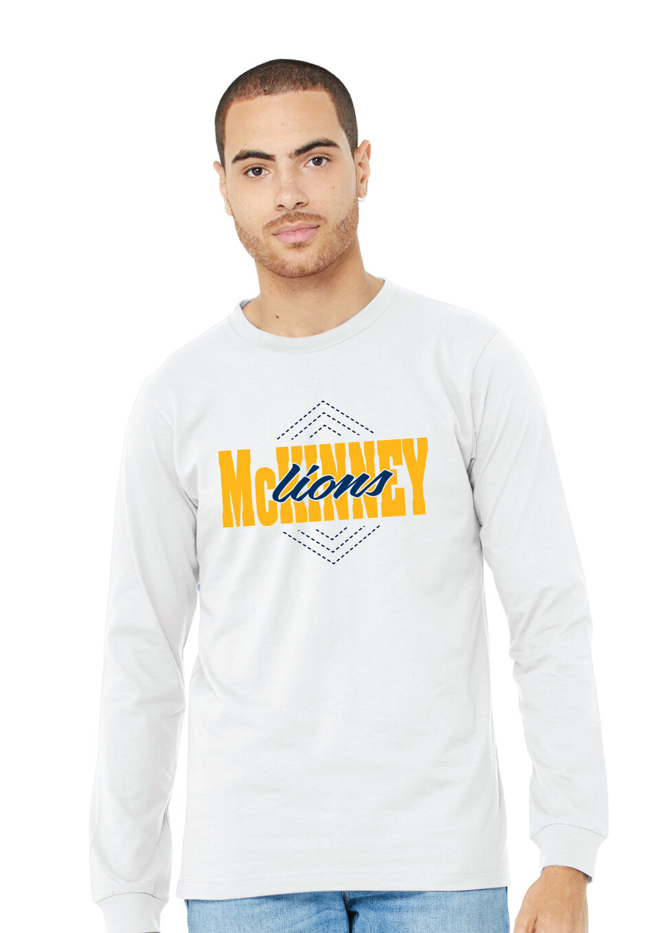 McKinney Volleyball - Diamond - Bella+Canvas Long Sleeve