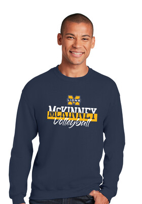McKinney Volleyball - Cut Word - Crew Sweatshirt