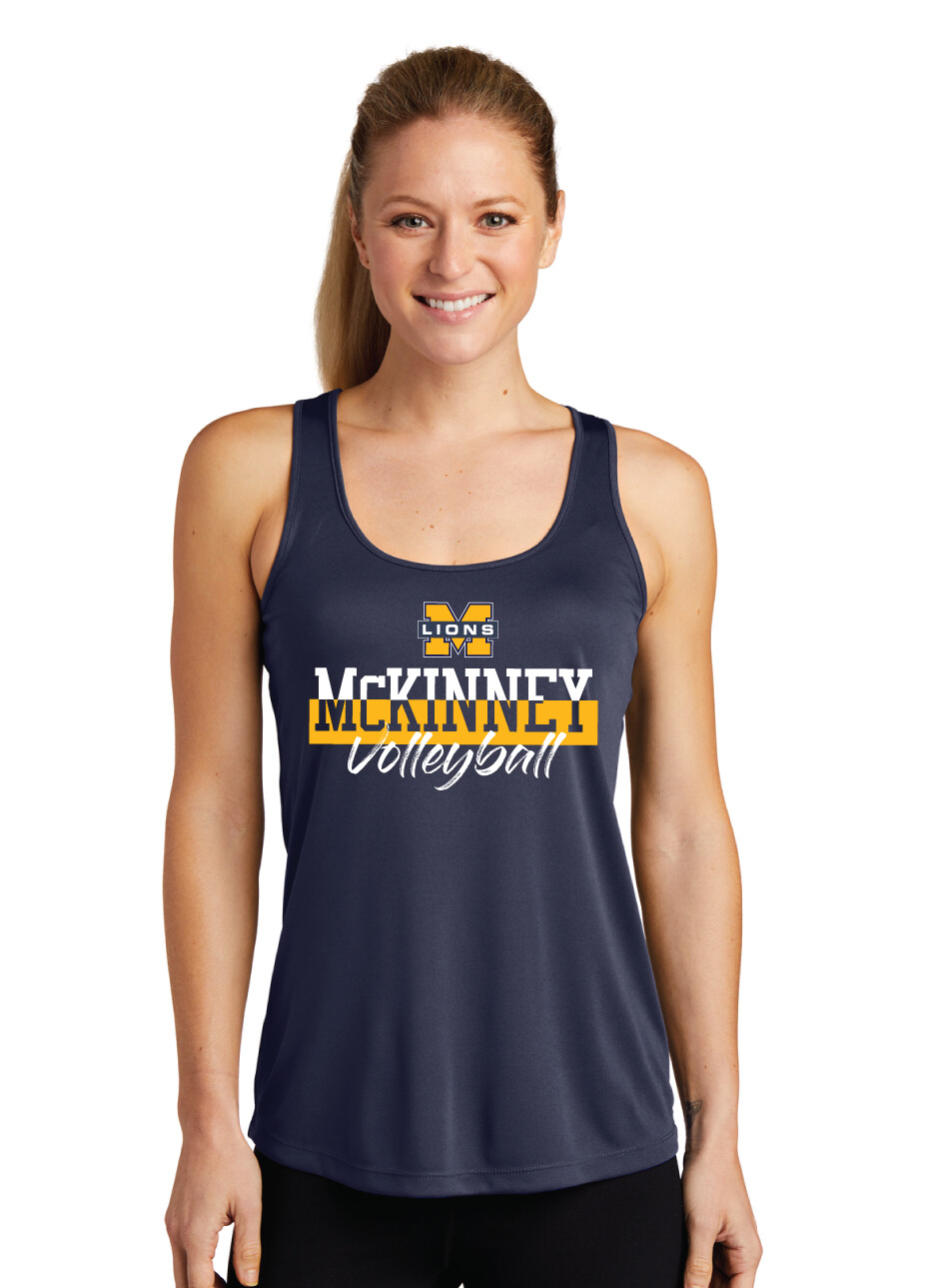 McKinney Volleyball - Cut Word - Dri-Fit Racerback Tank