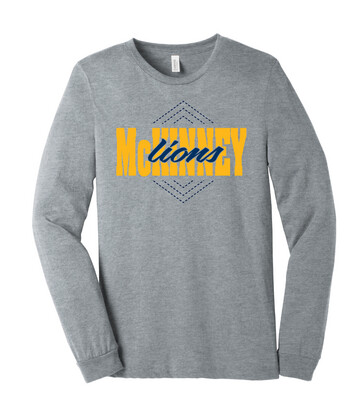 McKinney Volleyball - Diamond - Bella+Canvas Long Sleeve