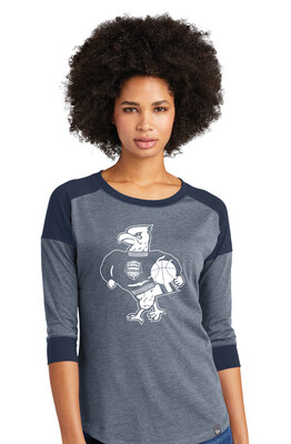 Allen Basketball - Tuffy Basketball - 3/4 Sleeve Baseball Raglan Tee