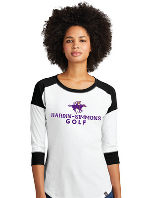 HSU Golf - HS Golf - 3/4 Sleeve Baseball Raglan Tee