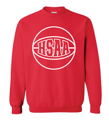 HSAA Basketball - 1-Color Basketball - Crew Sweatshirt