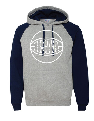 HSAA Basketball - 1-Color Basketball - Raglan Hoodie