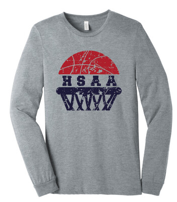 HSAA Basketball - Half Net - Bella+Canvas Long Sleeve