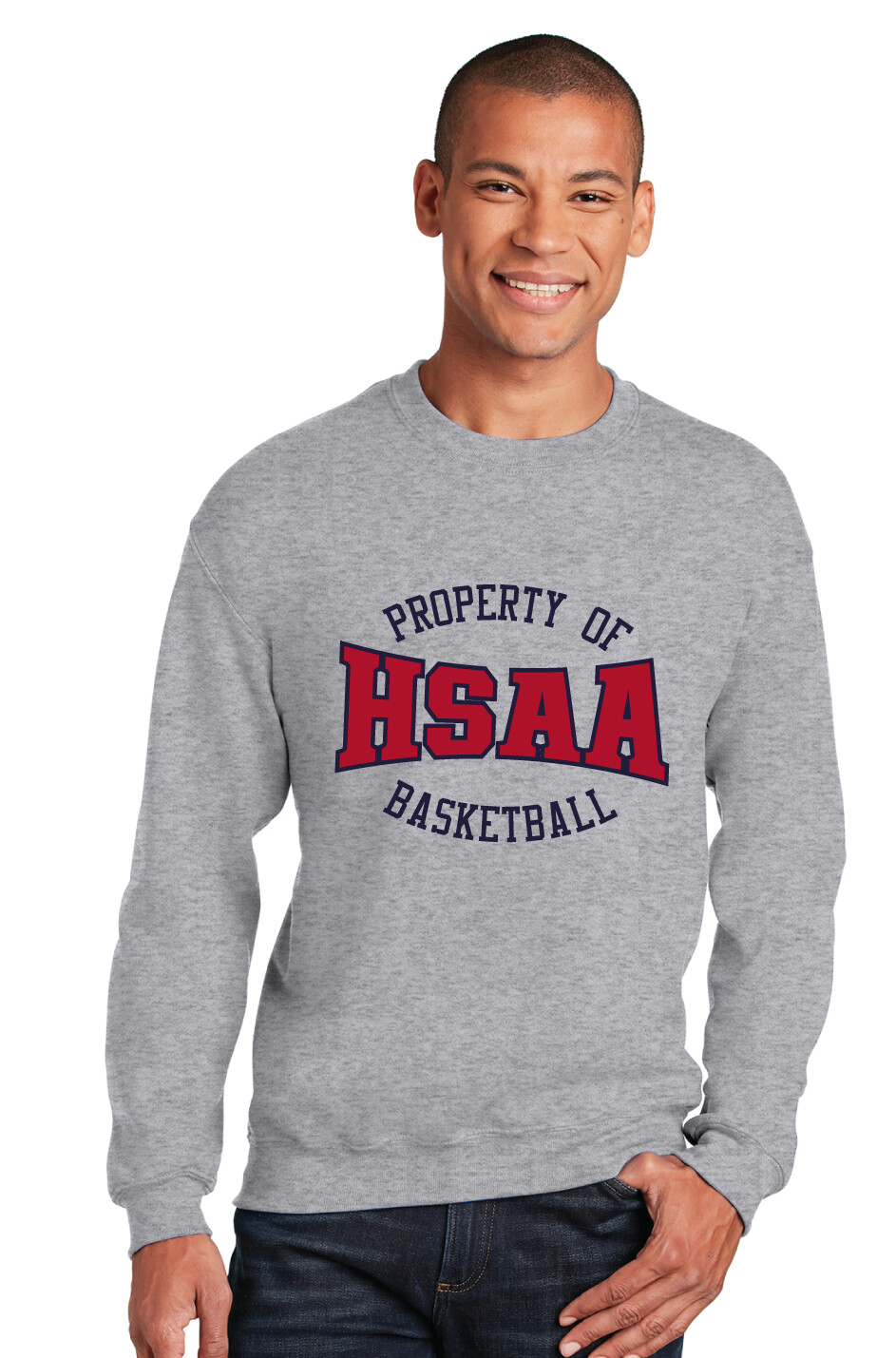 HSAA Basketball - Property Of - Crew Sweatshirt