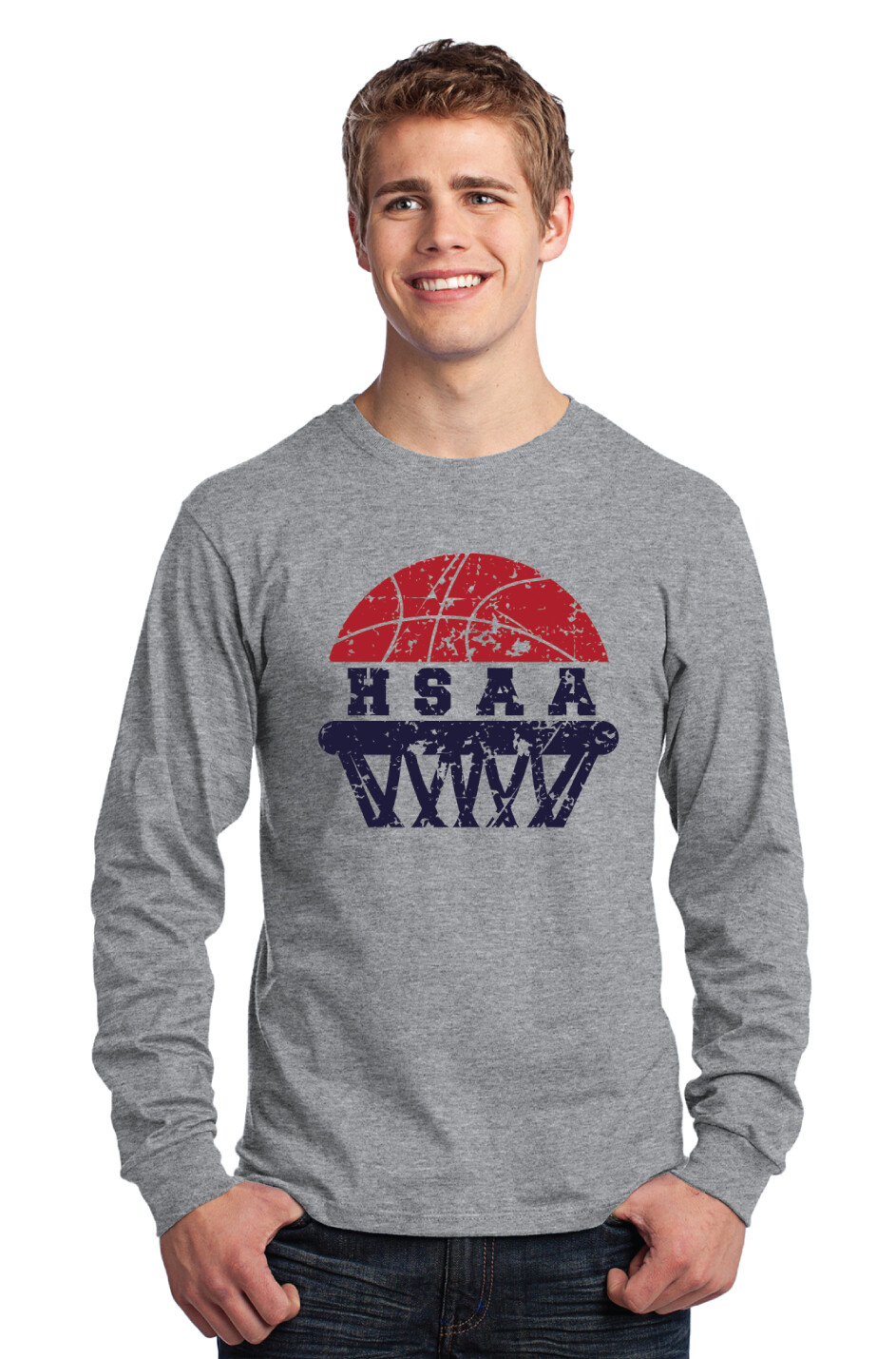HSAA Basketball - Half Net - Long Sleeve
