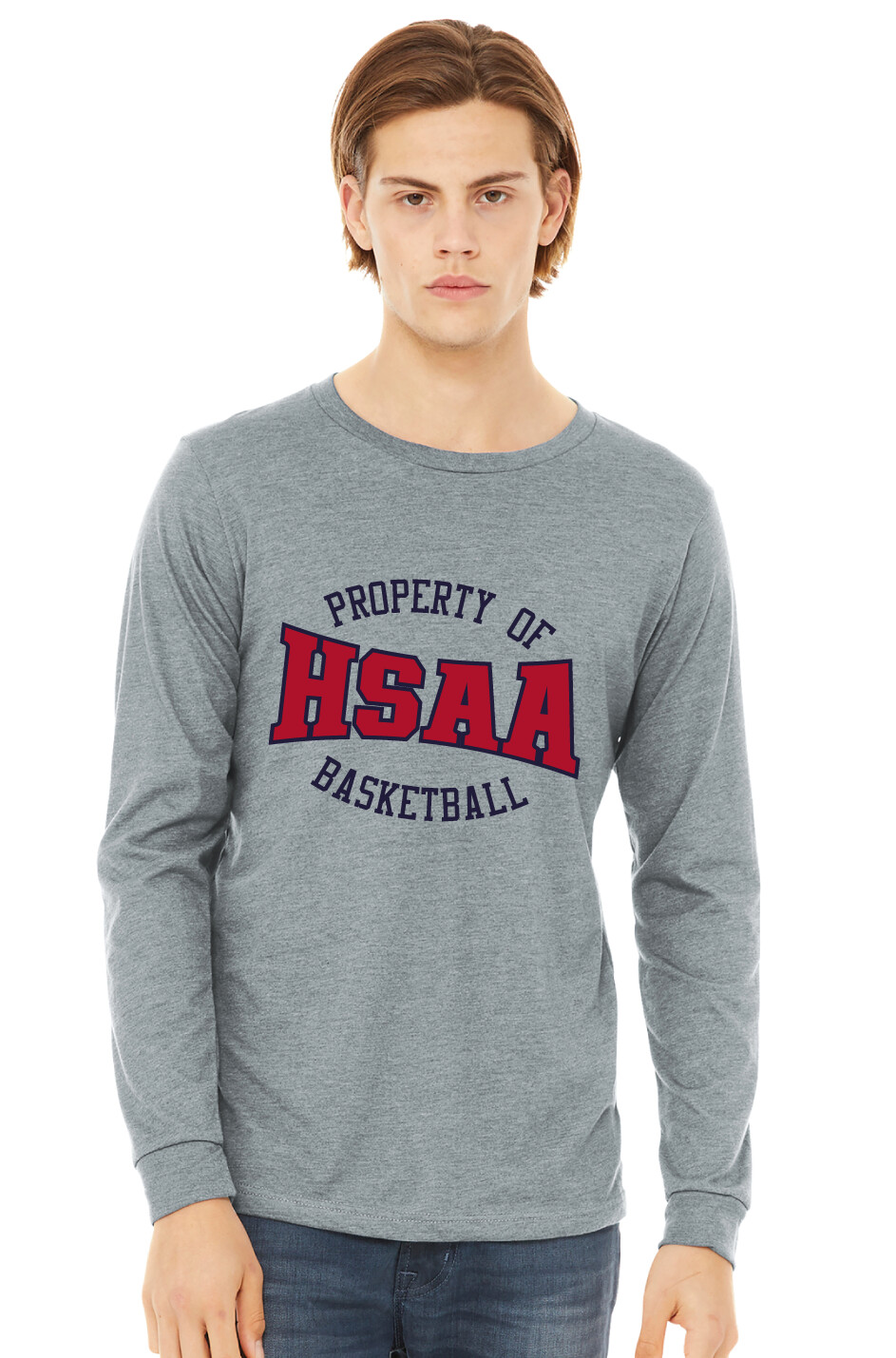 HSAA Basketball - Property Of - Bella+Canvas Long Sleeve