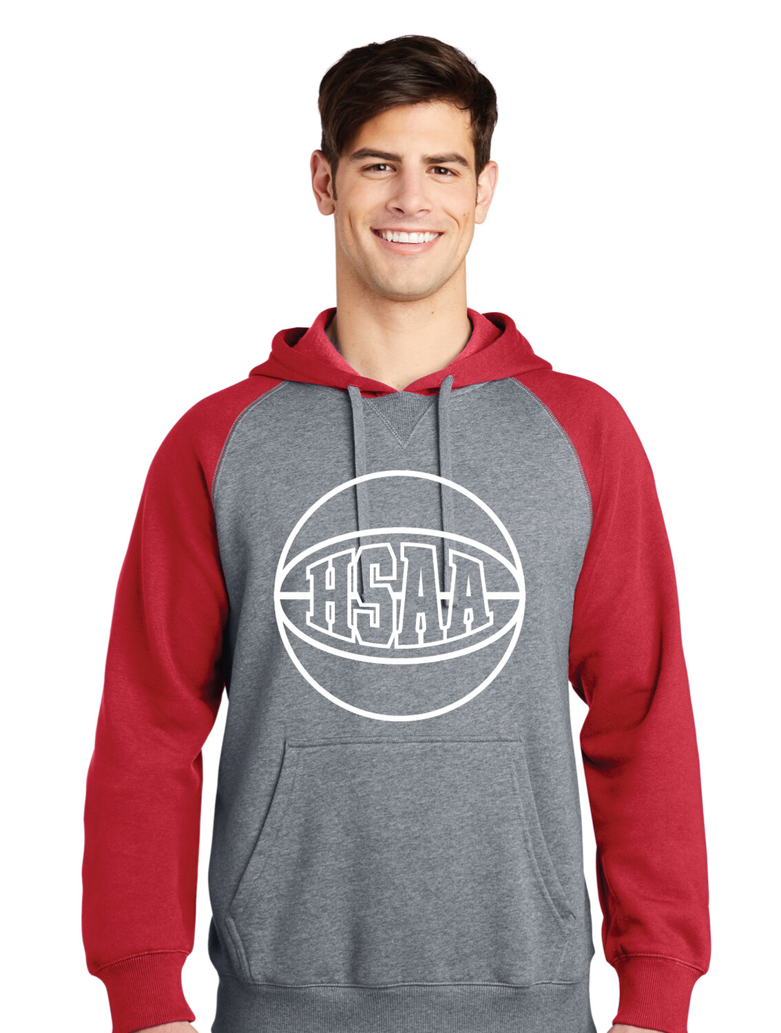 HSAA Basketball - 1-Color Basketball - Raglan Hoodie