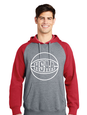HSAA Basketball - 1-Color Basketball - Raglan Hoodie