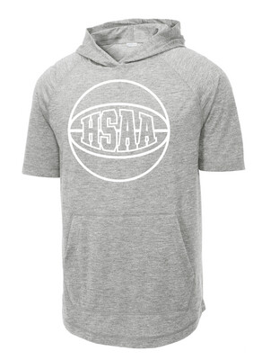 HSAA Basketball - 1-Color Basketball - Short Sleeve Hoodie