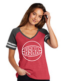 HSAA Basketball - 1-Color Basketball - Game V-Neck Tee