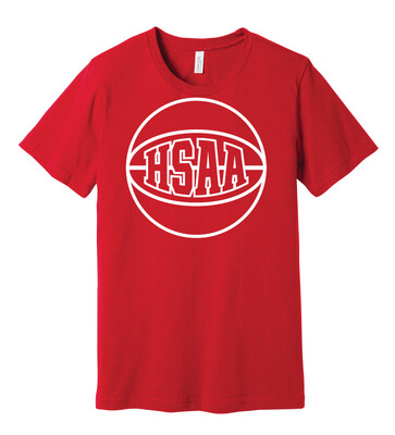 HSAA Basketball - 1-Color Basketball - Bella+Canvas Short Sleeve