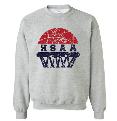 HSAA Basketball - Half Net - Crew Sweathshirt
