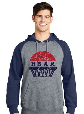HSAA Basketball - Half Net - Raglan Hoodie