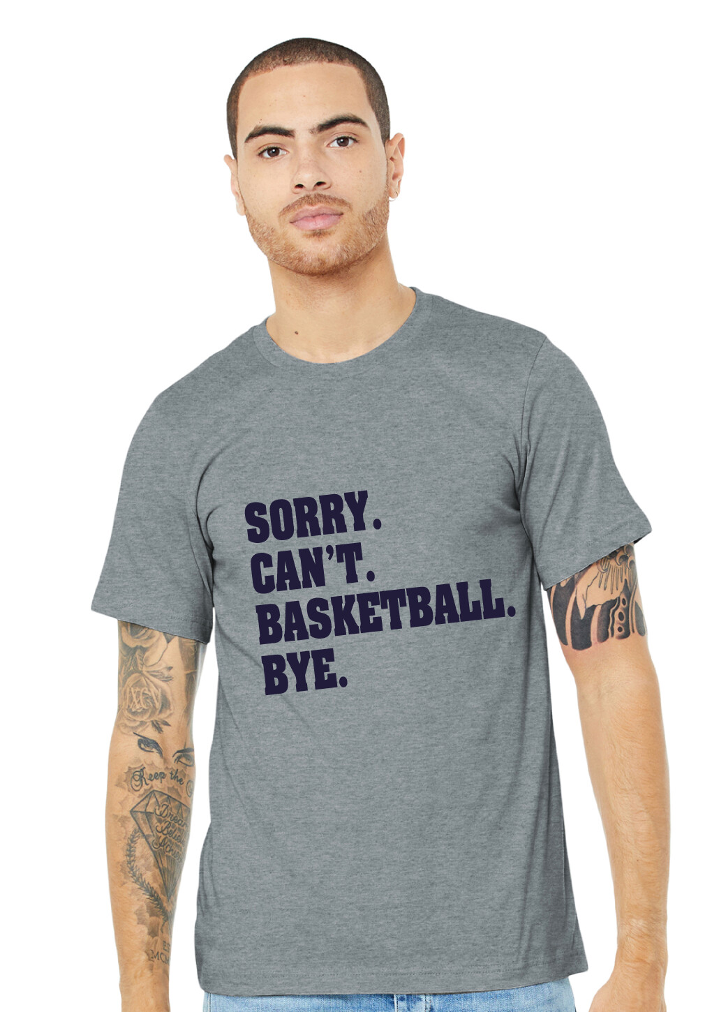 HSAA Basketball - Sorry. Can&#39;t. - Bella+Canvas Short Sleeve