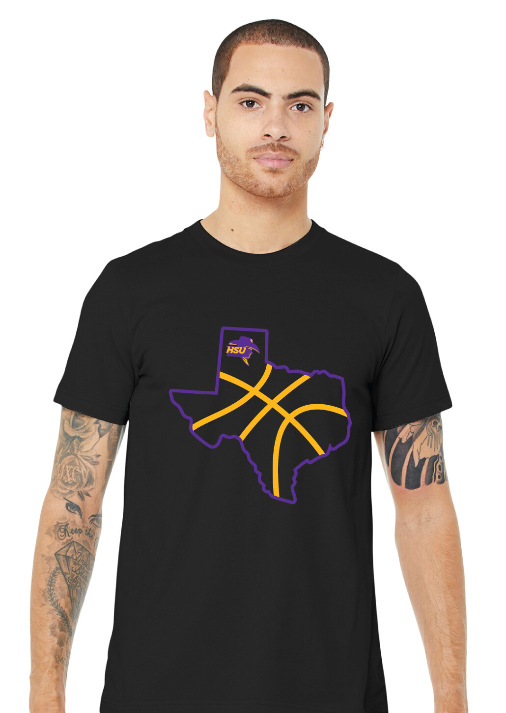 HSU Mens Basketball - Texas - Bella+Canvas Short Sleeve