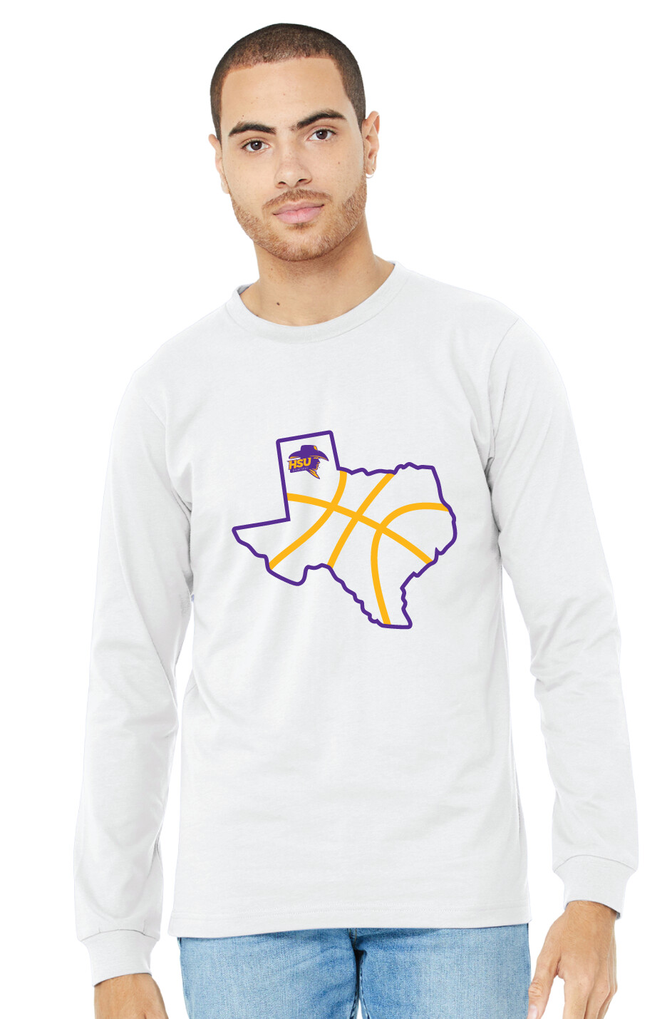 HSU Mens Basketball - Texas - Bella+Canvas Long Sleeve
