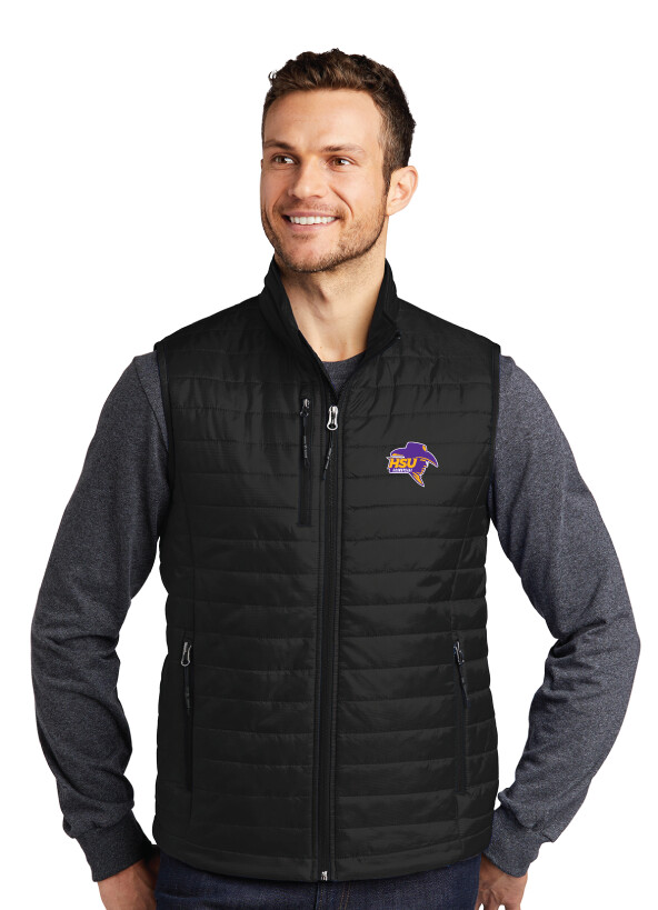 HSU Mens Basketball - Mens Packable Puffy Vest