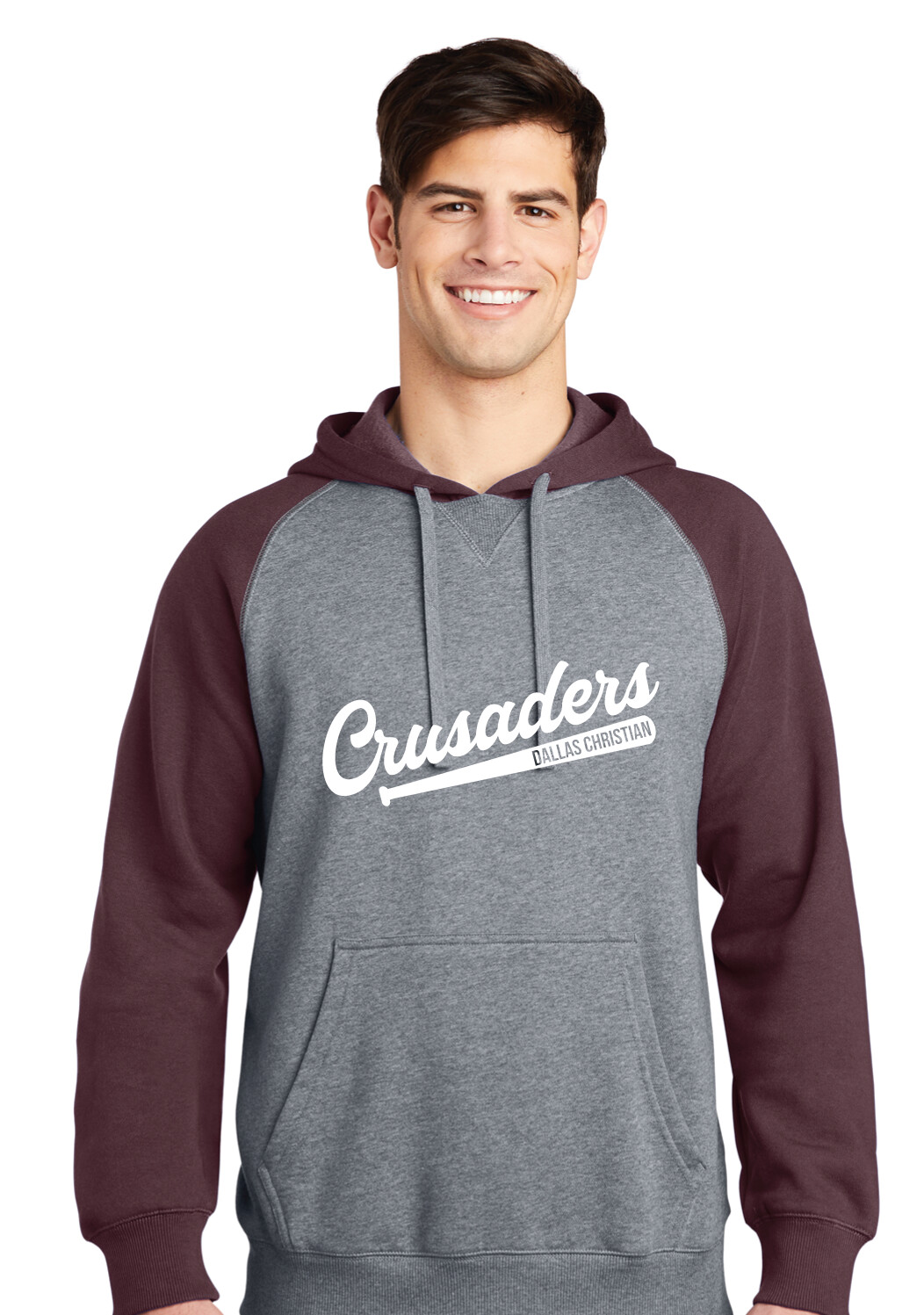 DCC Softball - Bat Script - Raglan Hoodie