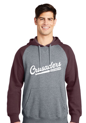 DCC Softball - Bat Script - Raglan Hoodie