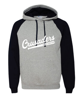 DCC Softball - Bat Script - Raglan Hoodie